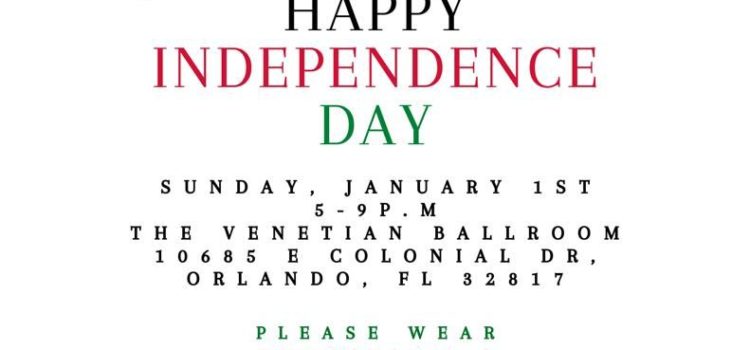 Independence Day-2023 January 1st 5-9PM
